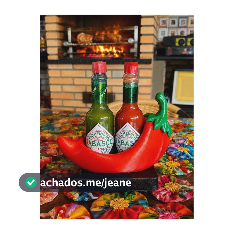 Porta-temperos Em Formato De Pimenta Decorativo Vermelho E Verde