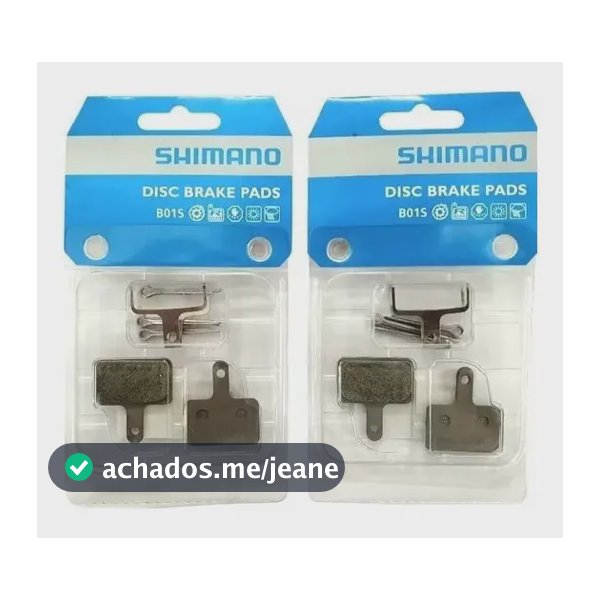 2 Pastilha Shimano B01s Resina Freio Disco Original