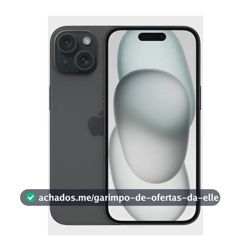 Apple iPhone 15 (128 GB) - Preto - Distribuidor Autorizado