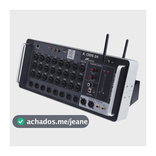 Mesa de Som Digital DUONN Axios 24 Canais Wi-Fi com DSP e Bluetooth