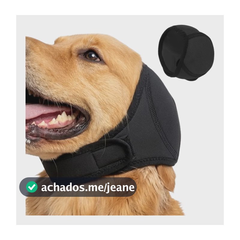 Protetor De Orelha Ouvido Antirruído Calmante Pet Capa Cão Petro G