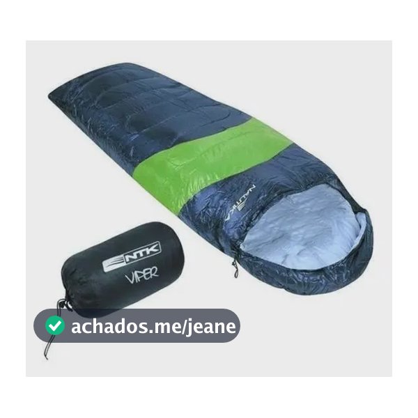Saco de Dormir Nautika Viper 5ºc A 12ºc Solteiro Sarcófago Adulto