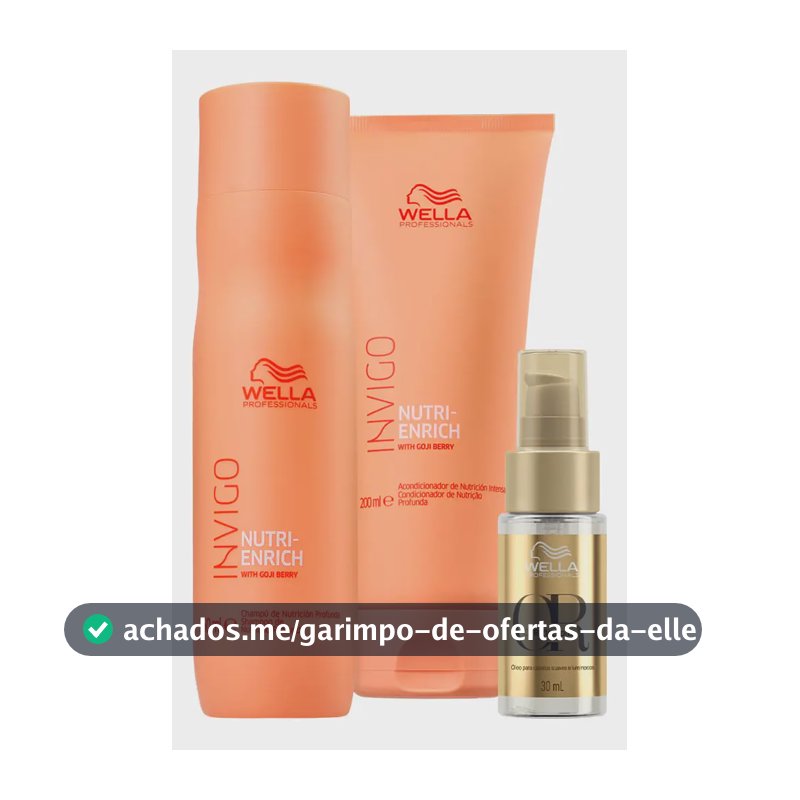 Wella Nutri-enrich Sh 250ml+cond 200ml+oil Reflections 30ml