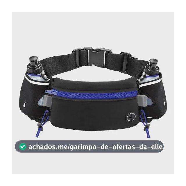 Cinto De Hidratação Para Corrida Pochete 2x Garrafa De Água