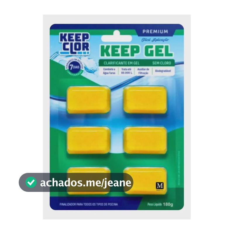 Keep Gel Super Clarificante Piscina Clear 50.000l 180g