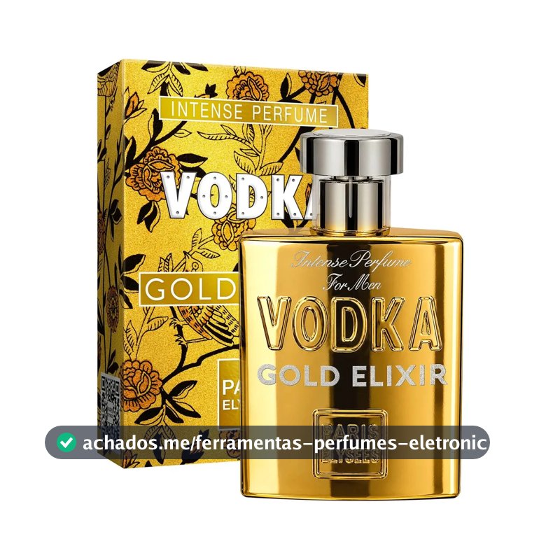 Perfume Vodka Gold Elixir Paris Elysees Masculino 100ml