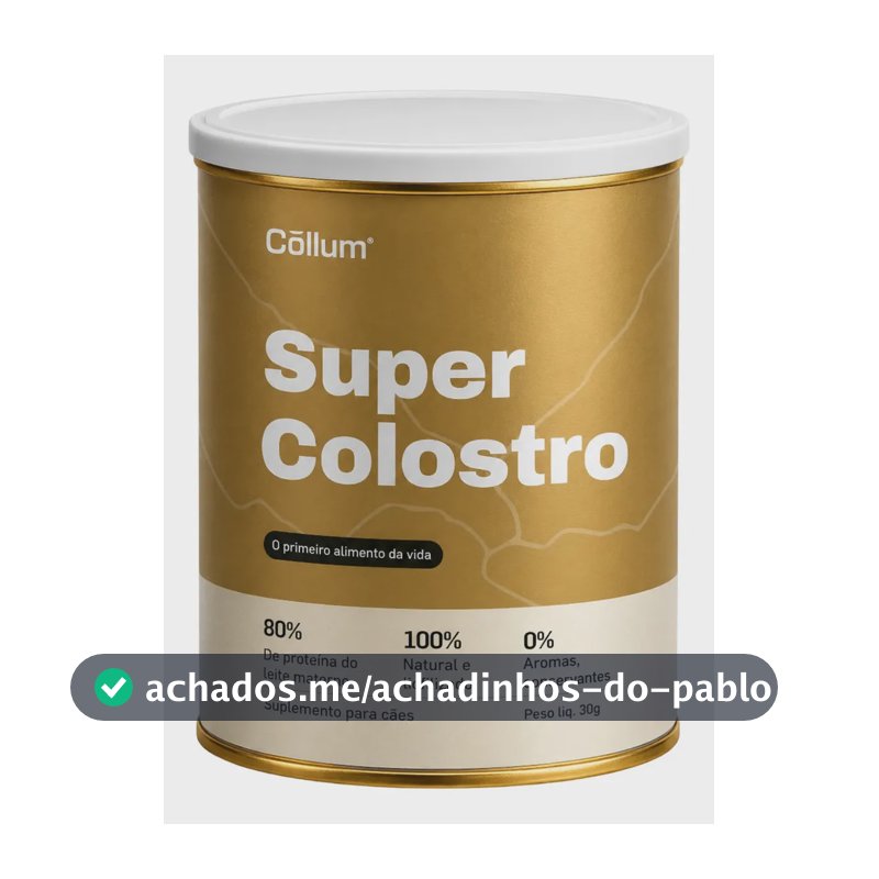 Super Colostro Collum para Cachorros 33g Proteína em Pó