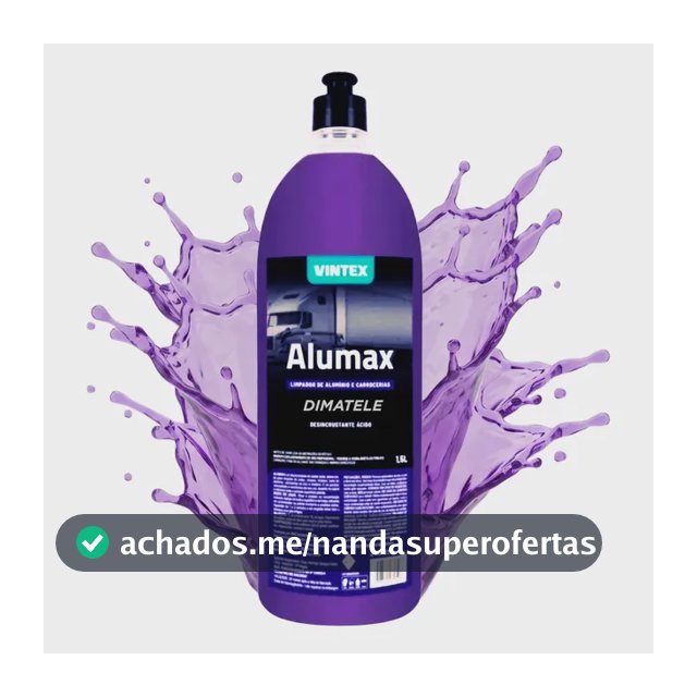 Alumax 1,5l Vonixx Vintex Seguro Limpa Baú Chassis Aluminío