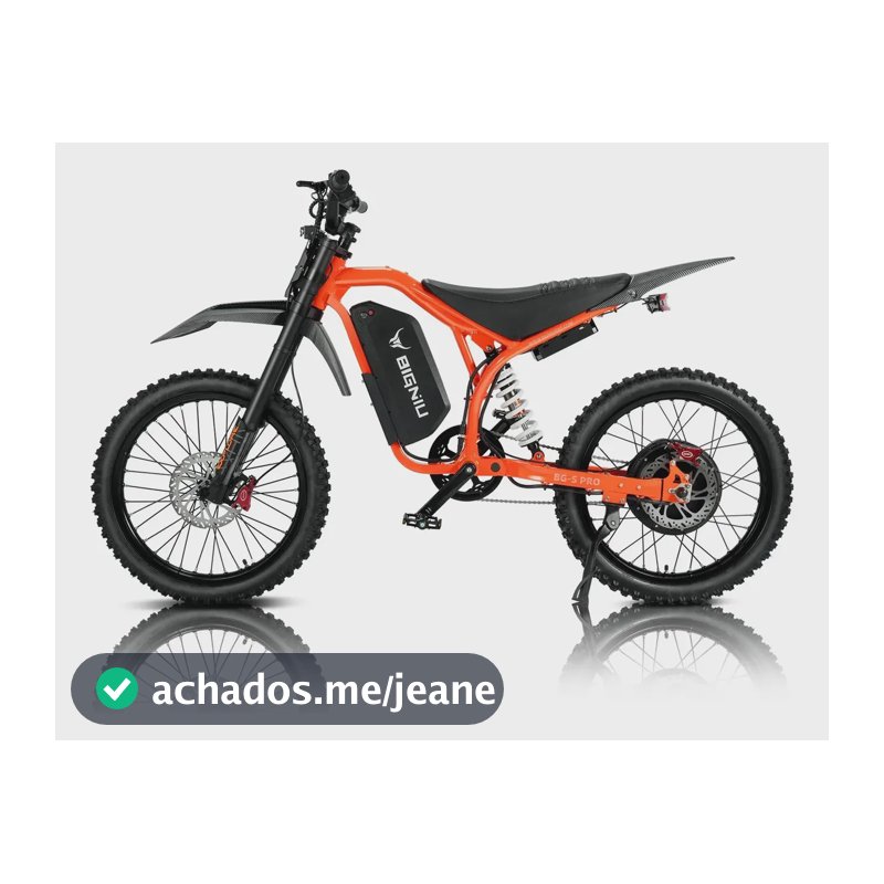 Bicicleta Elétrica Camel Adventure  3000w 65km/h Aro 19 Laranja