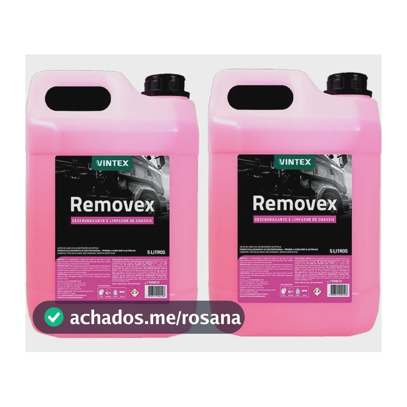 Kit 2 Shampoo Motor Caixa De Roda Chassi Removex 5l Vonixx