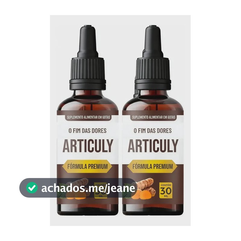 2x Articuly 30ml Fórmula Premium Alívio Rigidez E Inchaço Sem Sabor