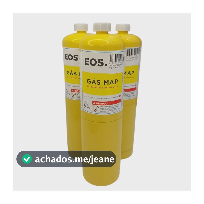 Kit 3 Gás Map 400g Portátil Refil Profissional Envio Rapido