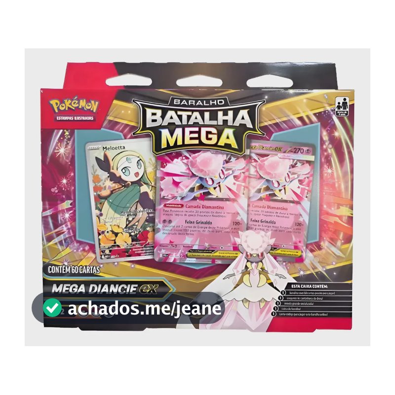Pokémon Tcg Baralho Batalha Mega Diancie Ex Copag