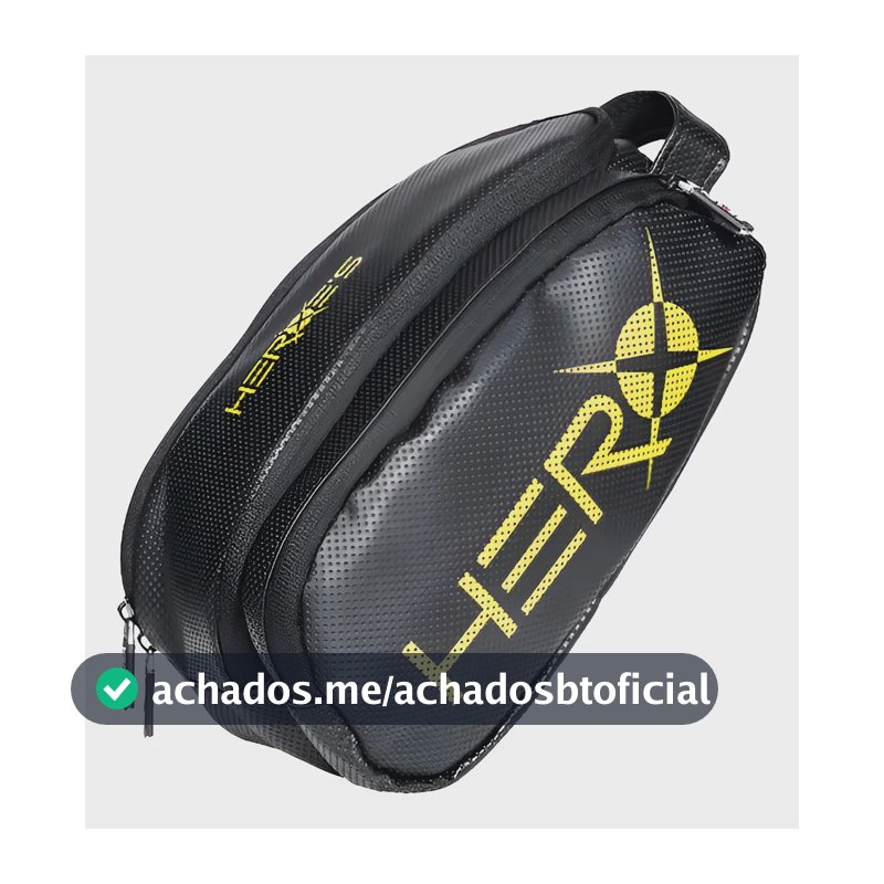 Necessaire Esportiva Heroes Frasqueira Padel Beach Tennis Cor Preto Desenho Do Tecido Liso