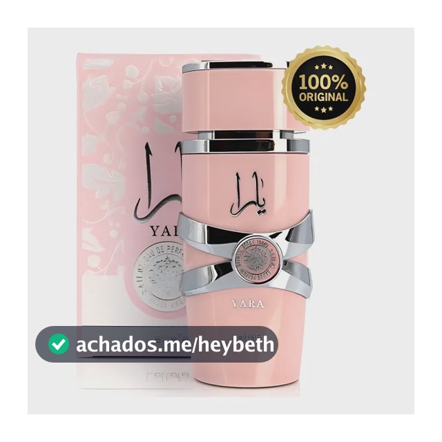 Perfume Árabe Feminino Yara Lattafa Eau De Parfum 100 Ml Original Lacrado