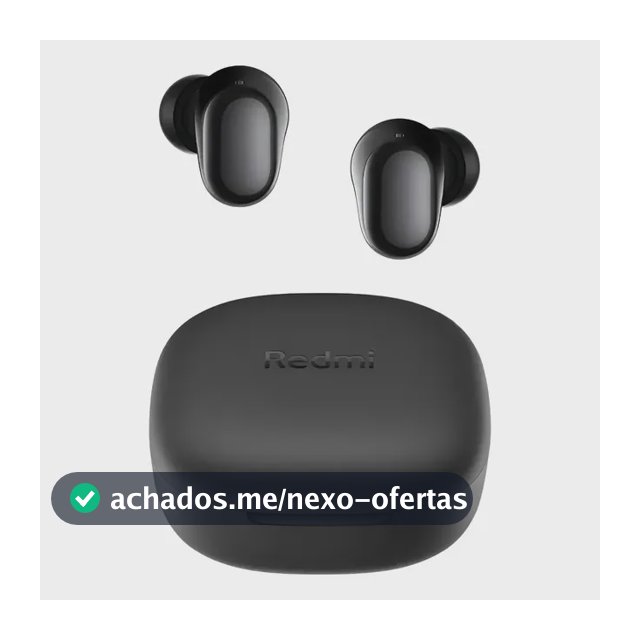 Fone de Ouvido Bluetooth Xiaomi Redmi Buds 6 Play M2420E1 Preto