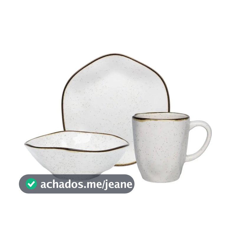 Jogo Lanche 3 Peças Oxford Ryo Maresia
