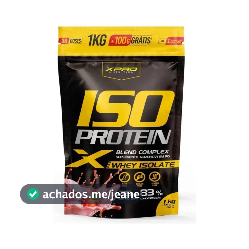 Whey protein XPro Nutrition Iso Blend Complex em pó sabor Morango x 1.1kg