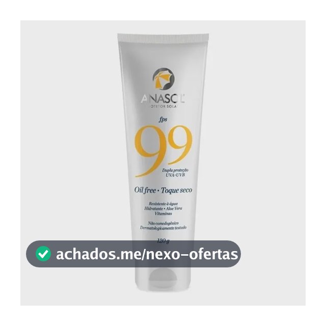 Protetor Solar Anasol Corporal Fps 99 Resistente À Água 120g