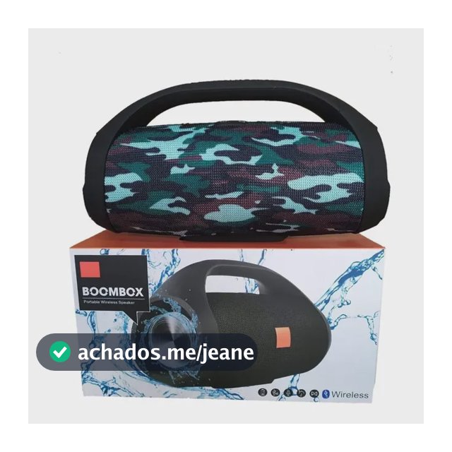Caixa De Som Boombox Bluetooth Portátil