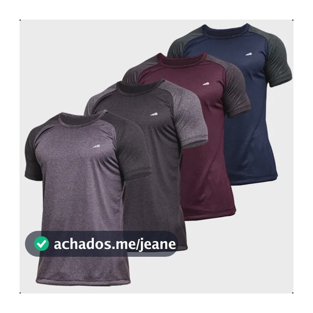 4 Camisetas Masculina Dry Fit Premium Camisa Academia Kit