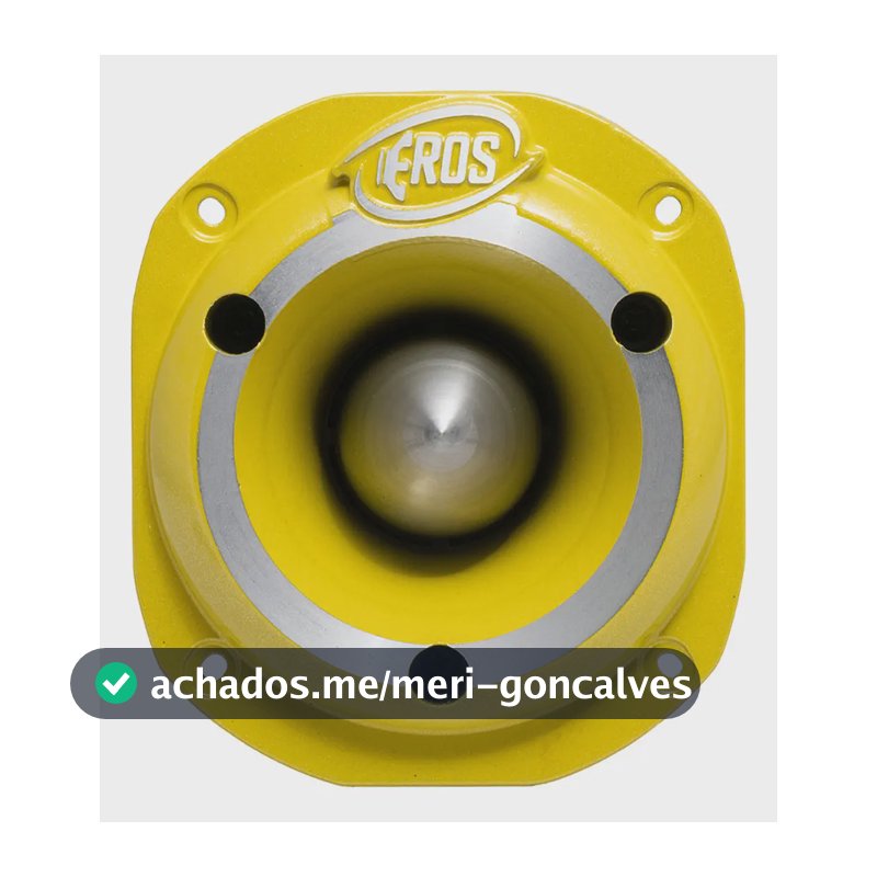 Super Tweeter Eros 150 Rms Eta-44 Trio Para Corneteira Cor Amarelo