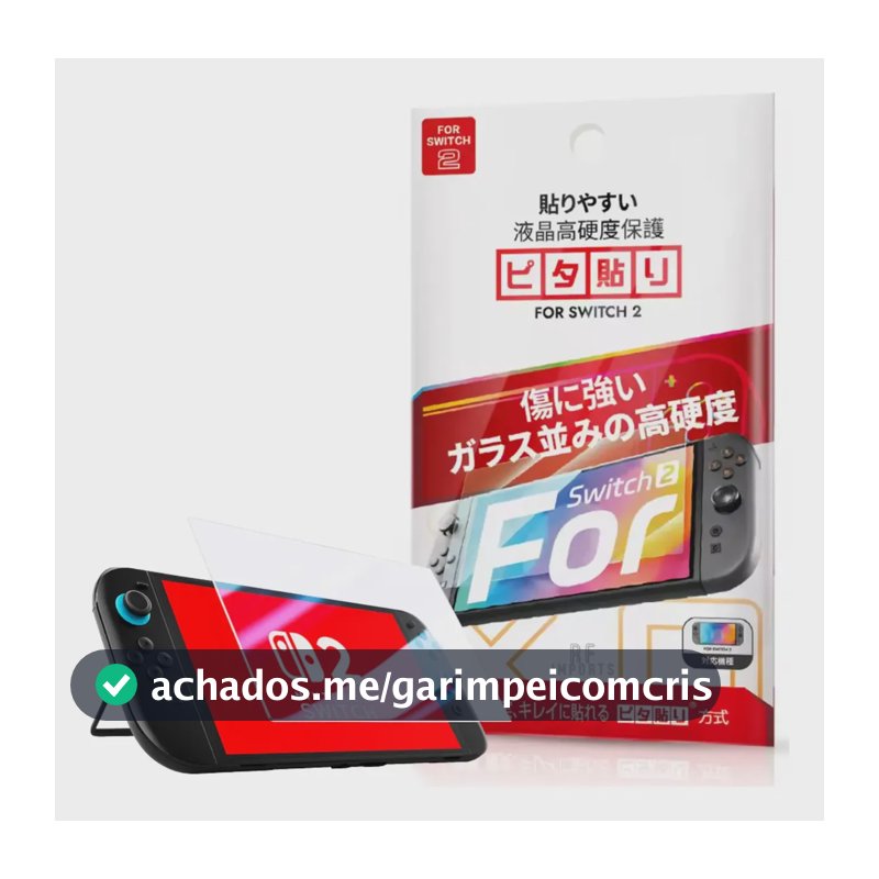 Película De Vidro 9h Ultra Resistente Para Novo Switch 2