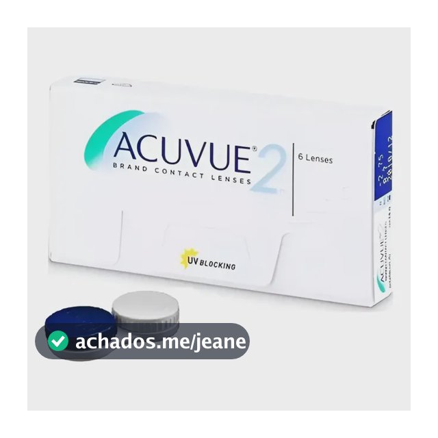 Lente De Contato Acuvue 2 Incolor / Miopia E Hipermetropia