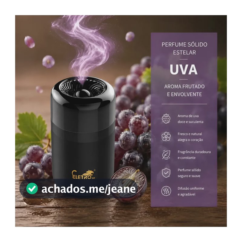 Eletromex Perfume Para Casa Banheiro Carro Gel Um Aroma Leve, Doce E Encantador Aroma Fresco De Frutas E Ervas Uvas Aromáticas
