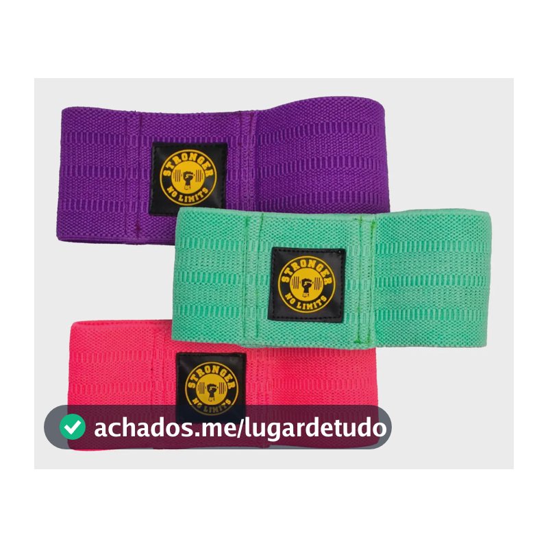 Elásticos Hip Bands Kit 3 Estágios Para Pernas E Glúteos