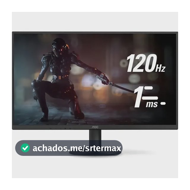 Monitor 27 Aoc Gamer 27b30h3/57, Full Hd, Ips, 120hz, 1ms Cor Preto