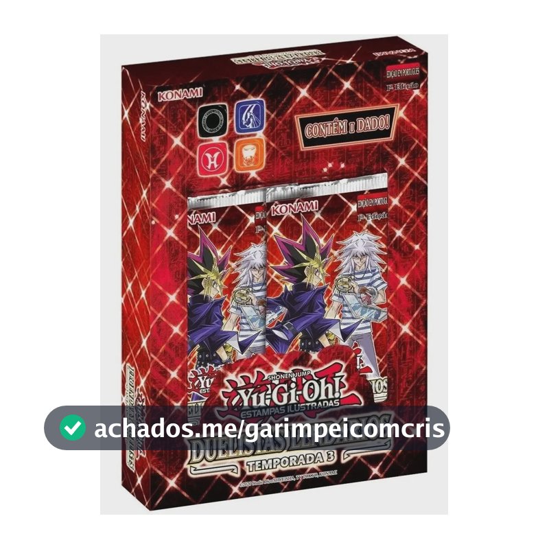 Jogo de cartas colecionáveis Box - Duelistas Lendários: Temporada 3 - Yugioh, Konami