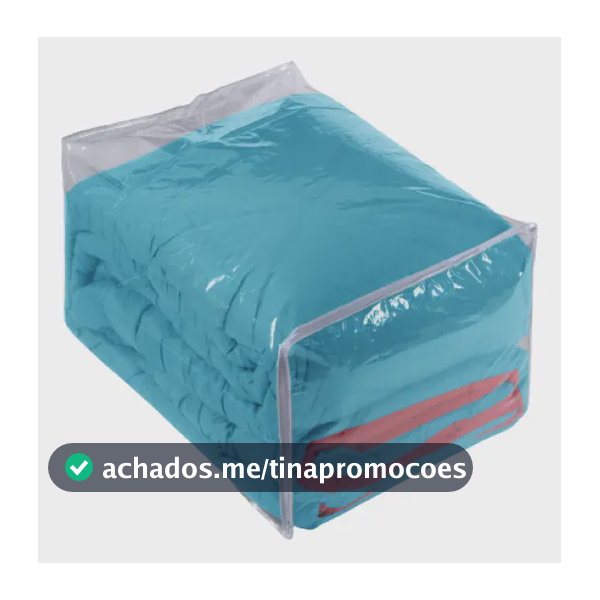 10 Saco Organizador Com Ziper Para Edredom E Coberta Grande 100% Pvc Transparente