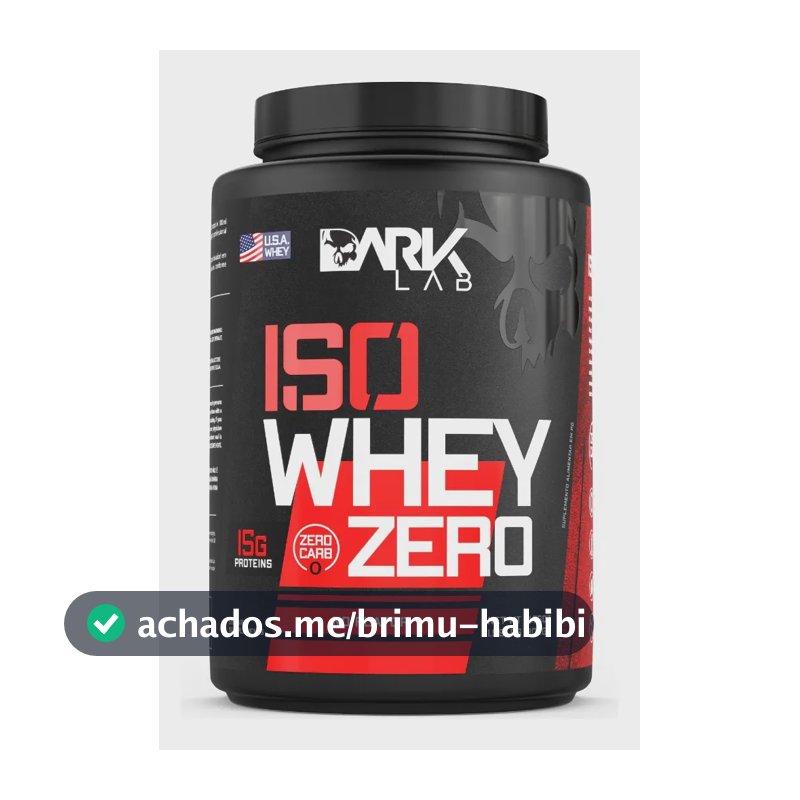 Whey Isolado Zero Carb 900g Natural - Dark Lab (Low Carb)