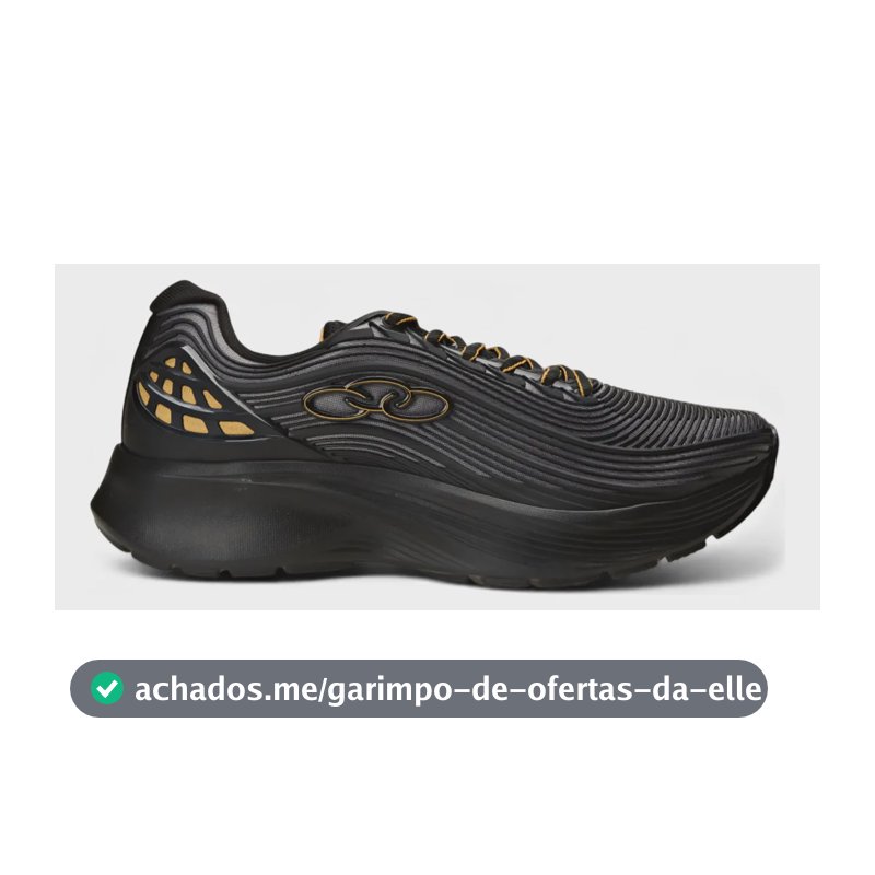 Tênis Esportivo Masculino Fluir Olympikus Preto/chumbo Liso 40 Br