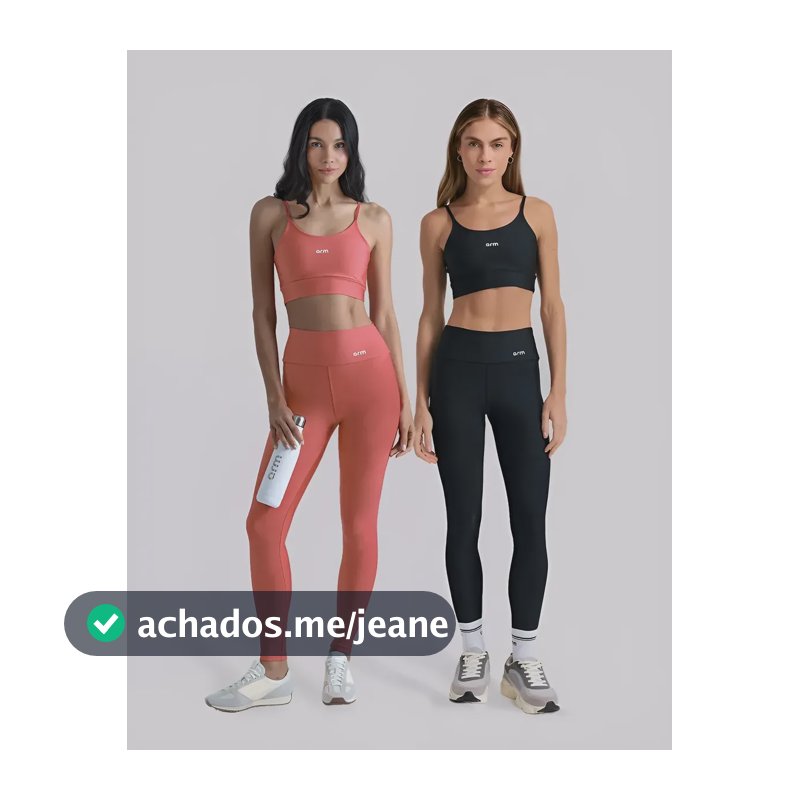 Kit 2 Conjuntos Fitness Feminino Academia Zero Transparência Preto - Goiaba M