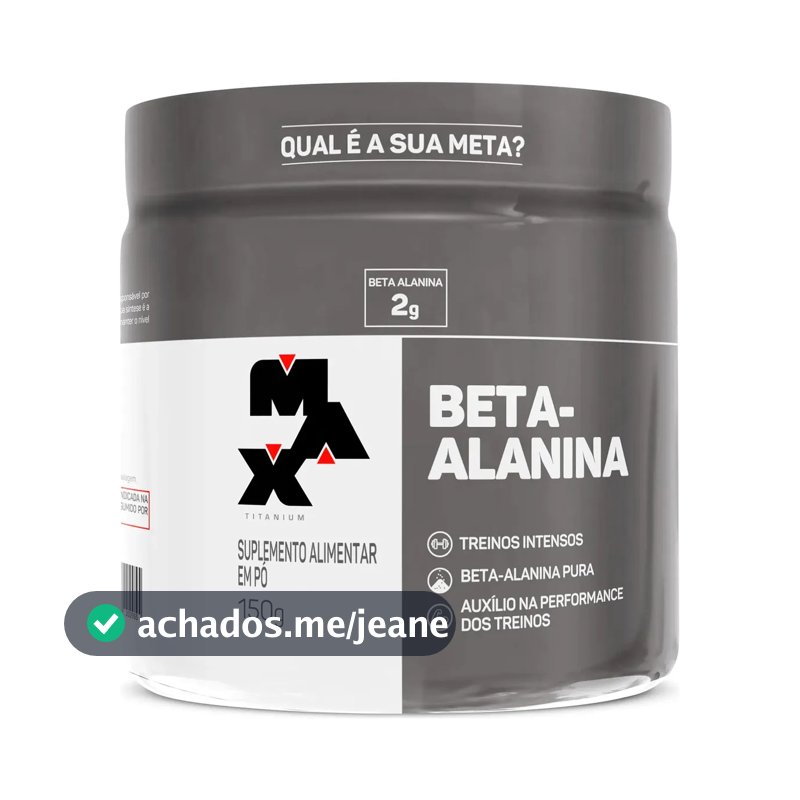 Beta Alanina 150g Max Titanium Suplemento Para Treino Sem Sabor