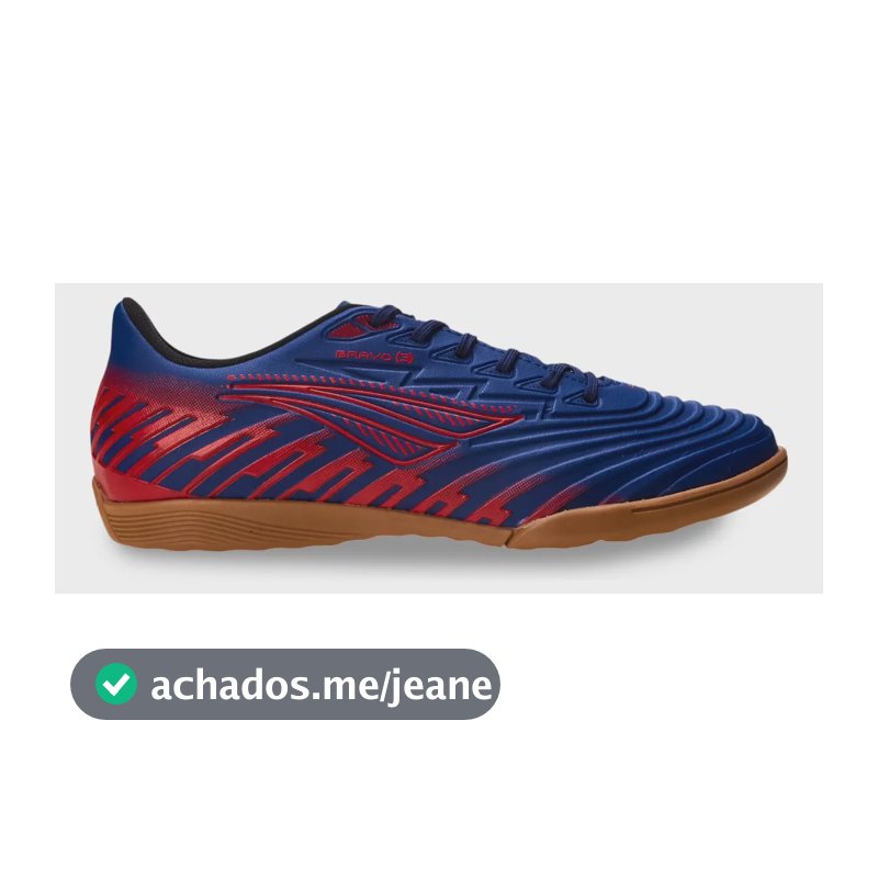 Chuteira Futsal Masculino E Feminino Garra Y-2.0 Penalty Marinho-vermelho 40 Br