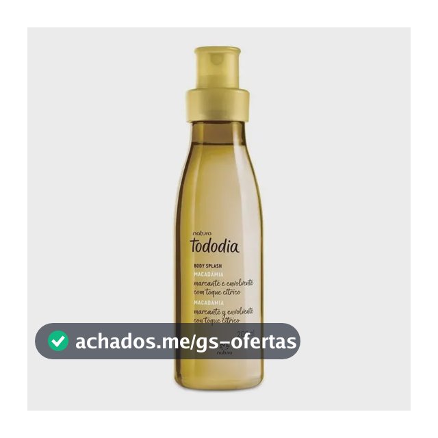 Natura Colonia Macadamia Tododia 200ml Body Splash
