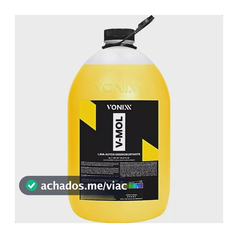 Vonixx V-Mol 5L Desengraxante Automotivo Remove Lama Graxa