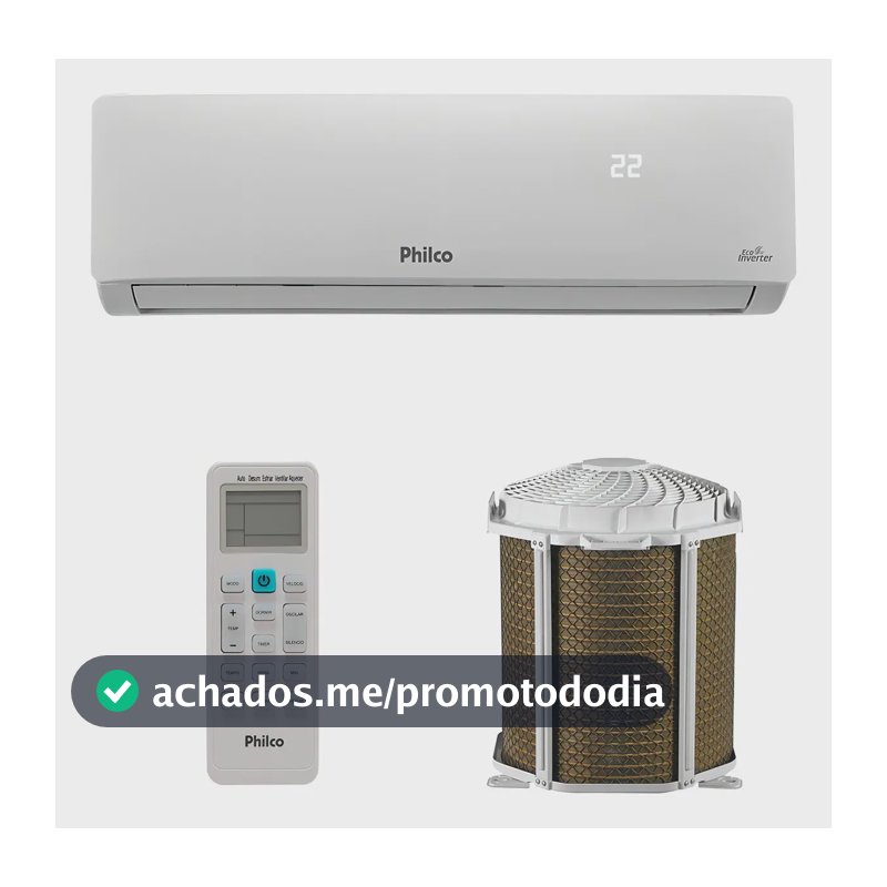 Ar-condicionado Split 12000 Btus Quente Frio Philco Inverter Cor Branco