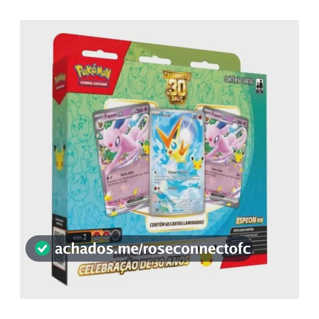 Baralho Batalha Pokémon Celebrações 30 Anos Espeon Ex Tcg