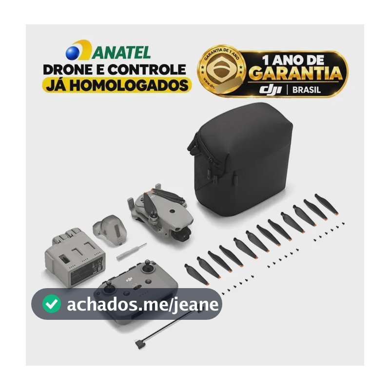 Drone Dji Lito X1 Fly More Combo (sem Tela) 1 Ano Dji Brasil Cinza
