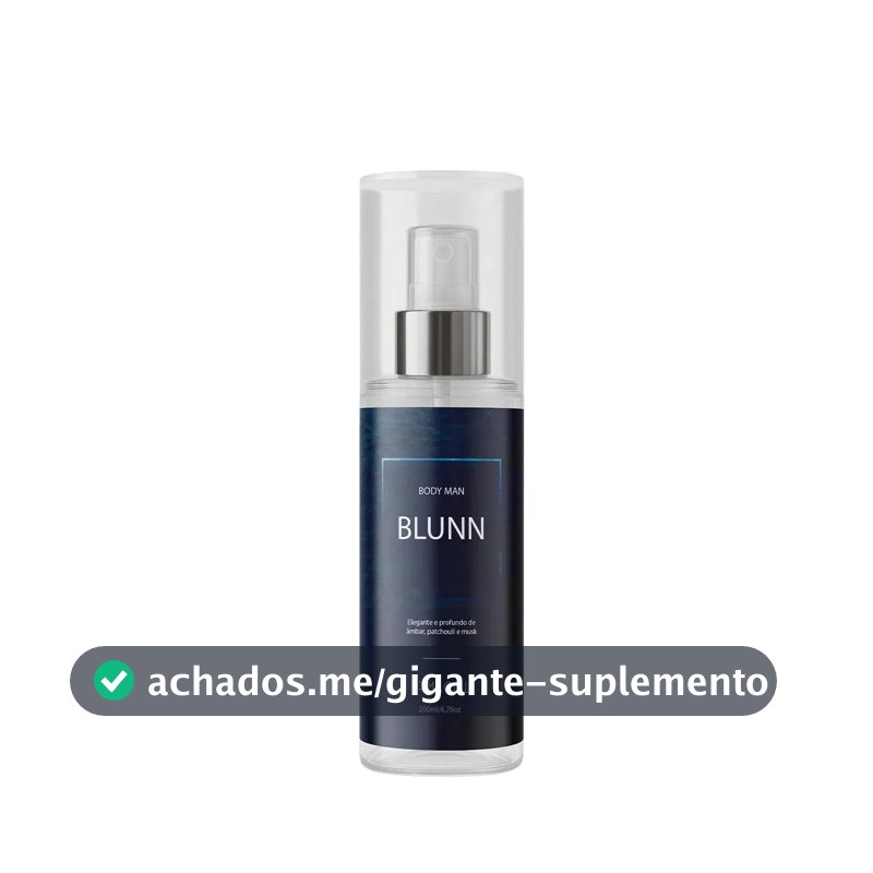 Body Splash Masculino Blunn 200ml By Primacial - Perfume Floral Cítrico