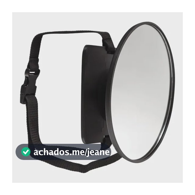 Retrovisor De Bebe Conforto Buba Espelho Interno Redondo Preto