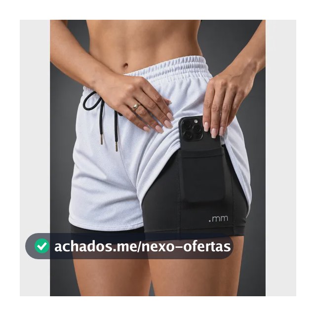 Short Fitness Duplo Feminino Bermuda Compressão 2 1 Academia