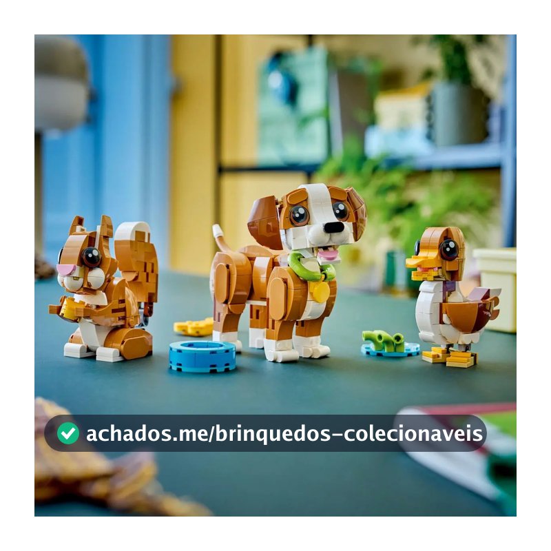 LEGO® Creator 3 em 1, cachorrinhos fofos e brincalhões 31382