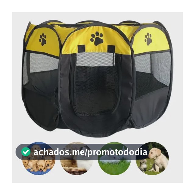 Casinha Pet Cercado Dobrável Portátil Cachorro Gato Coelho