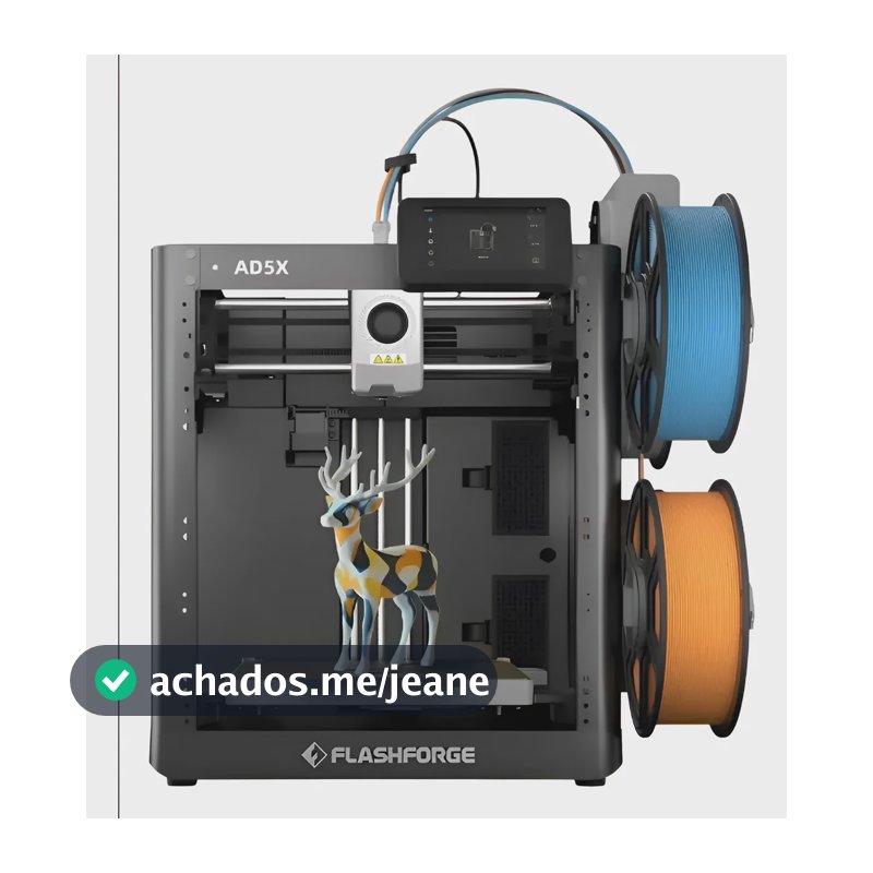 Impressora 3d Flashforge Ad5x 4 Cores 220v Preto