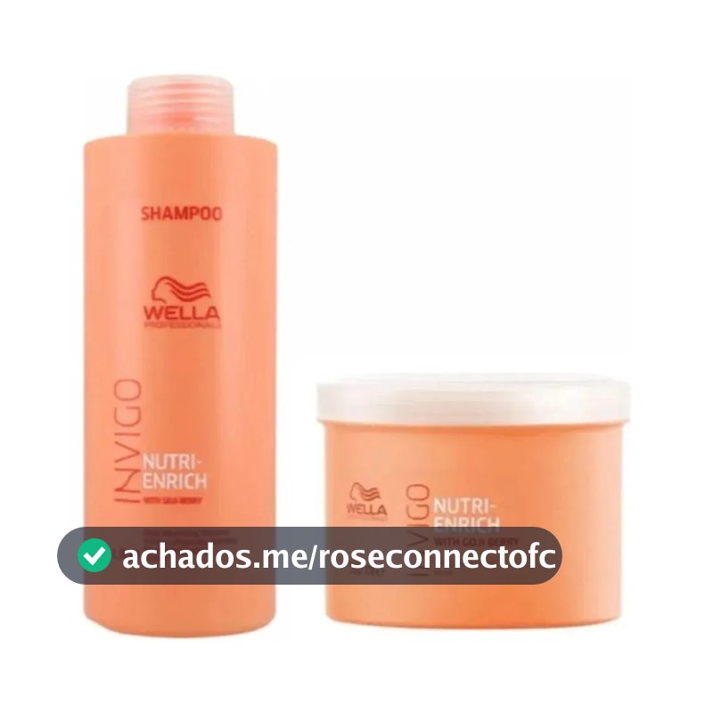 Kit Wella Professionals Invigo Nutri-Enrich nutrição de 1500ml